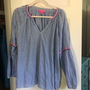Lilly Pulitzer denim top, large